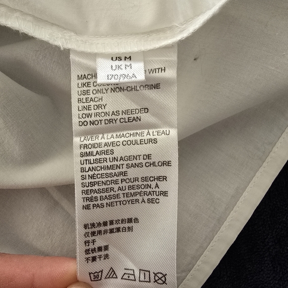 Free People Cece Poplin Top Size M - Picture 7 of 13